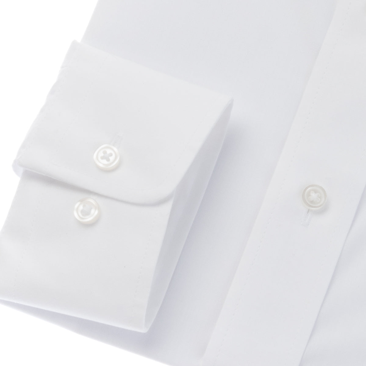 新定番の白【Lサイズ】<br>レギュラーカラーシャツ<br>形態安定 長袖