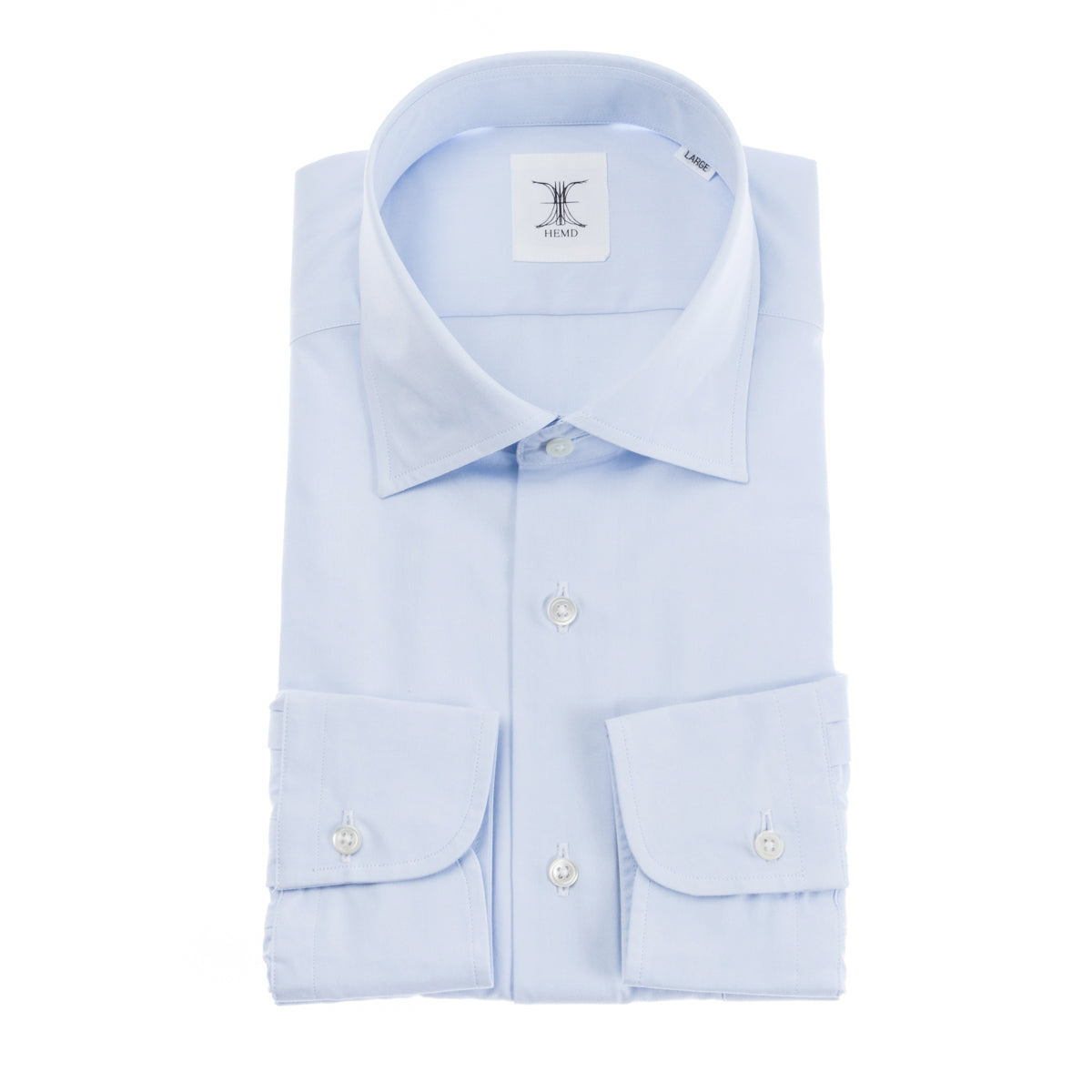 日本製ワイシャツ】 綿100％｜サックスブロード・ワイド｜Ogita