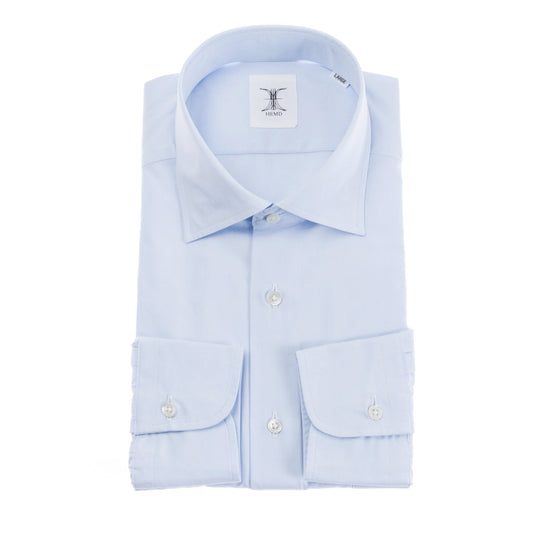 日本製 Premium<br>綿100%サックスカラー<br>軽&柔やかな着心地 長袖