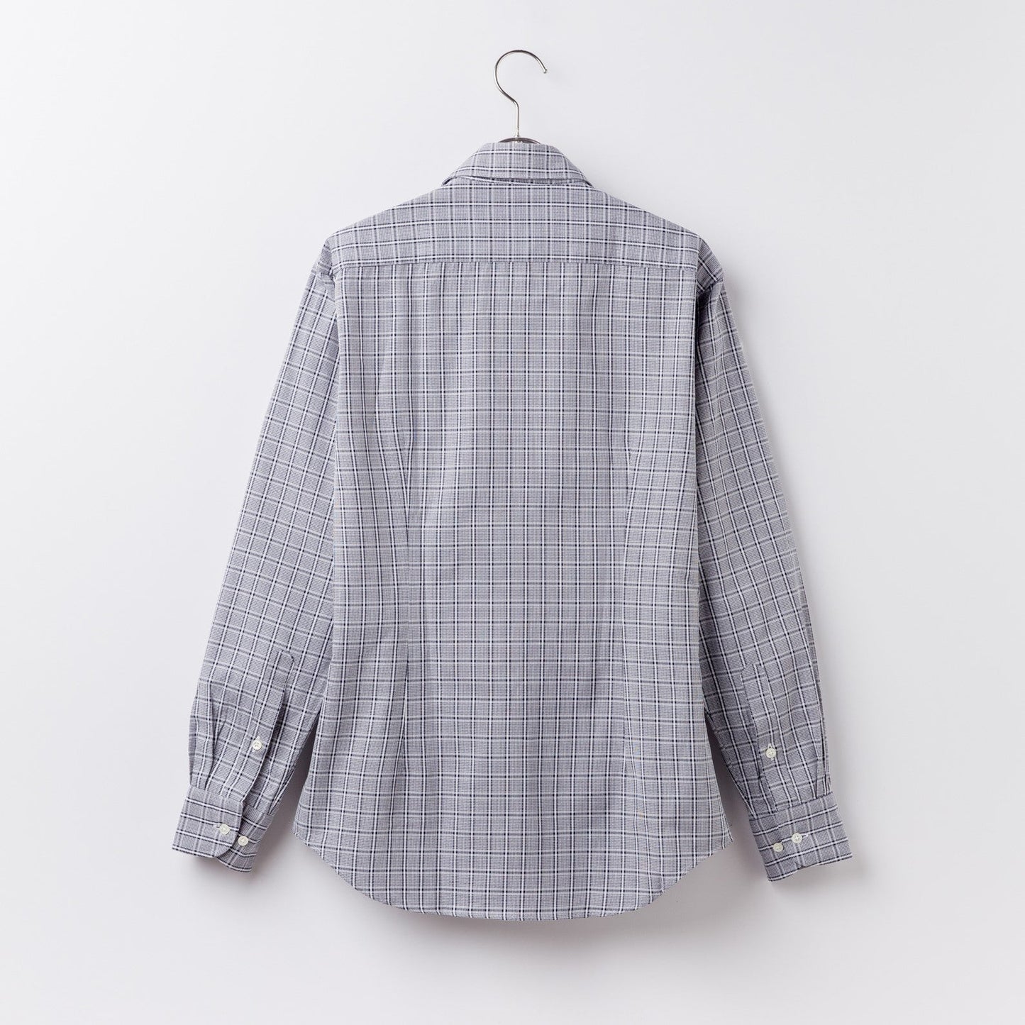 日本製 Premium|綿100%<br>大人きれいめカジュアル<br>上品なネイビーチェックドビー