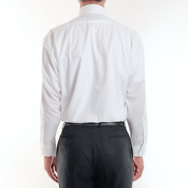 定番の白【Ｌサイズ】<br>レギュラーカラーシャツ<br>形態安定 長袖