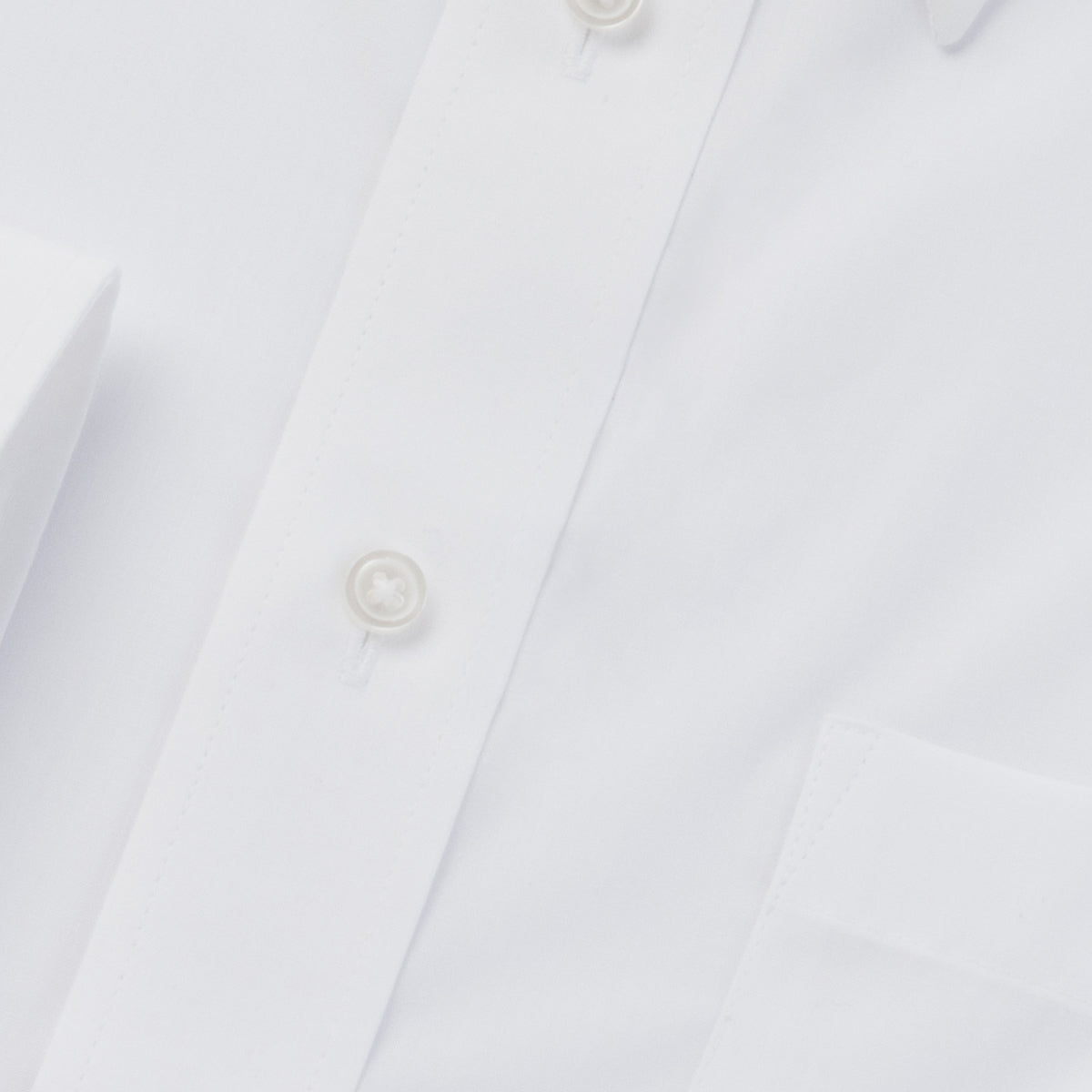 新定番の白【Ｍサイズ】<br>レギュラーカラーシャツ<br>形態安定 長袖