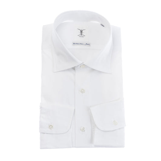 日本製 Premium<br>綿100％白 プレーンシャツ<br>超長綿・ブロード・長袖