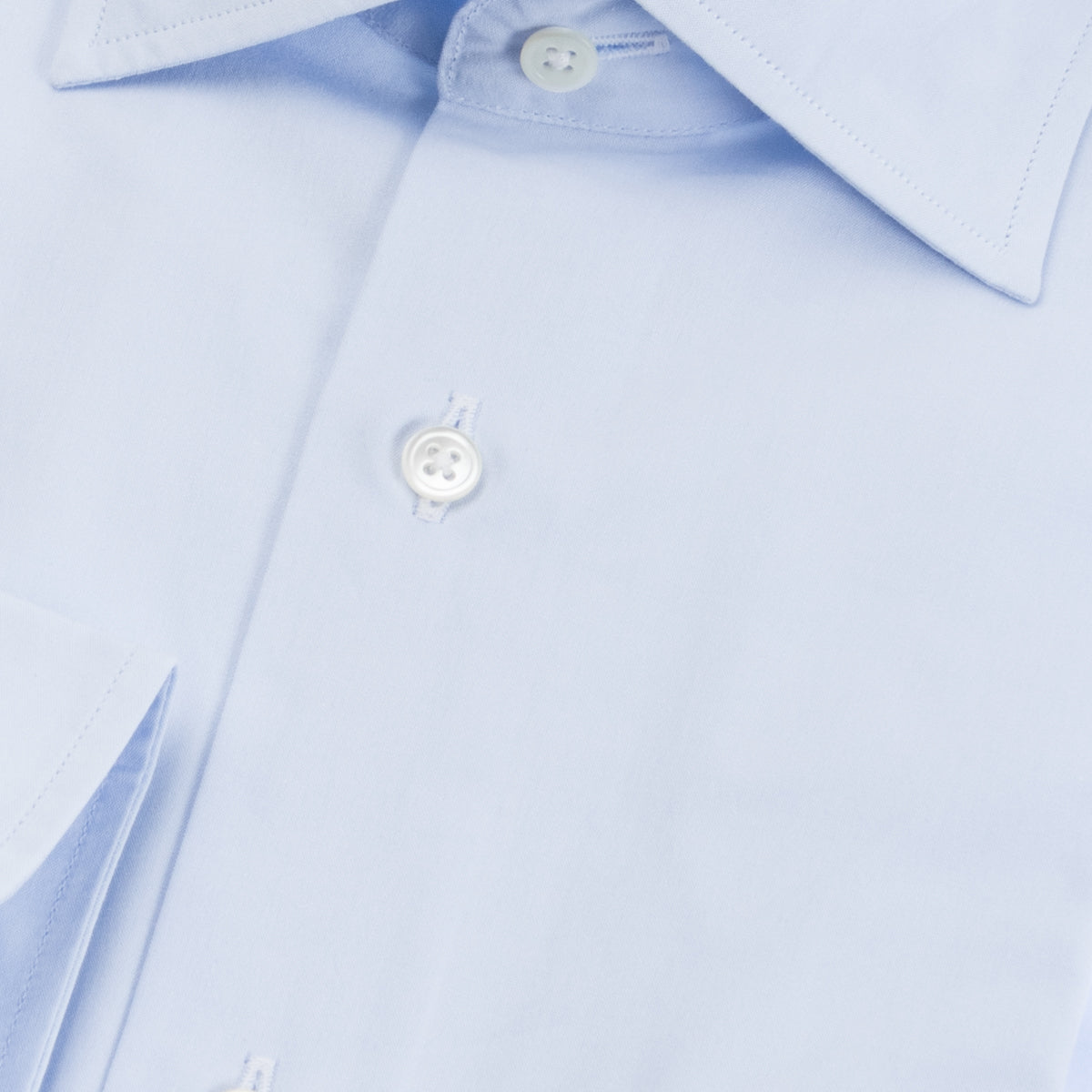 日本製 Premium<br>綿100％サックスカラー<br>軽＆柔やかな着心地 長袖