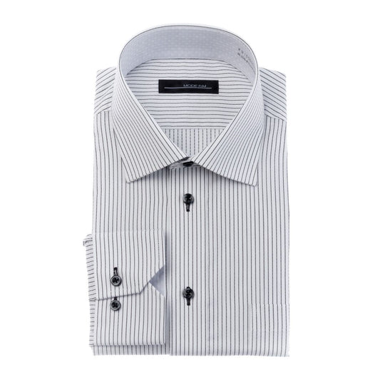 5つの機能であなたをサポート!<br>UV CUT/ 防汚 / 抗菌 / 吸水速乾 / 形態安定<br>映える黒ストライプドビー