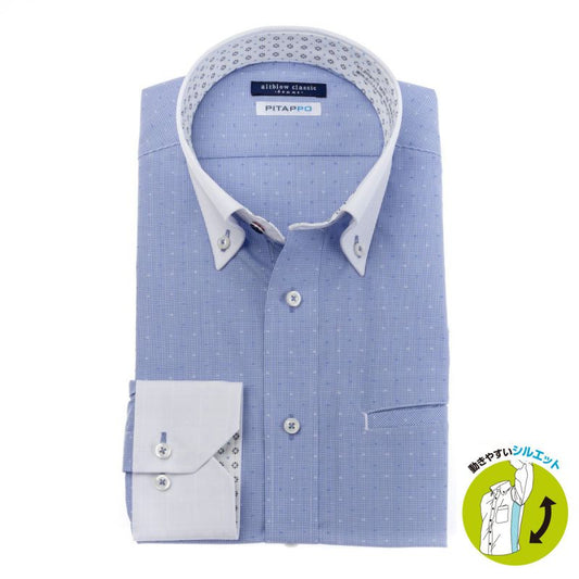 大容量胸ポケ-ピタッポ-<br>+ 脇マチつきでスリム見え!<br>存在感のあるクレリック仕様