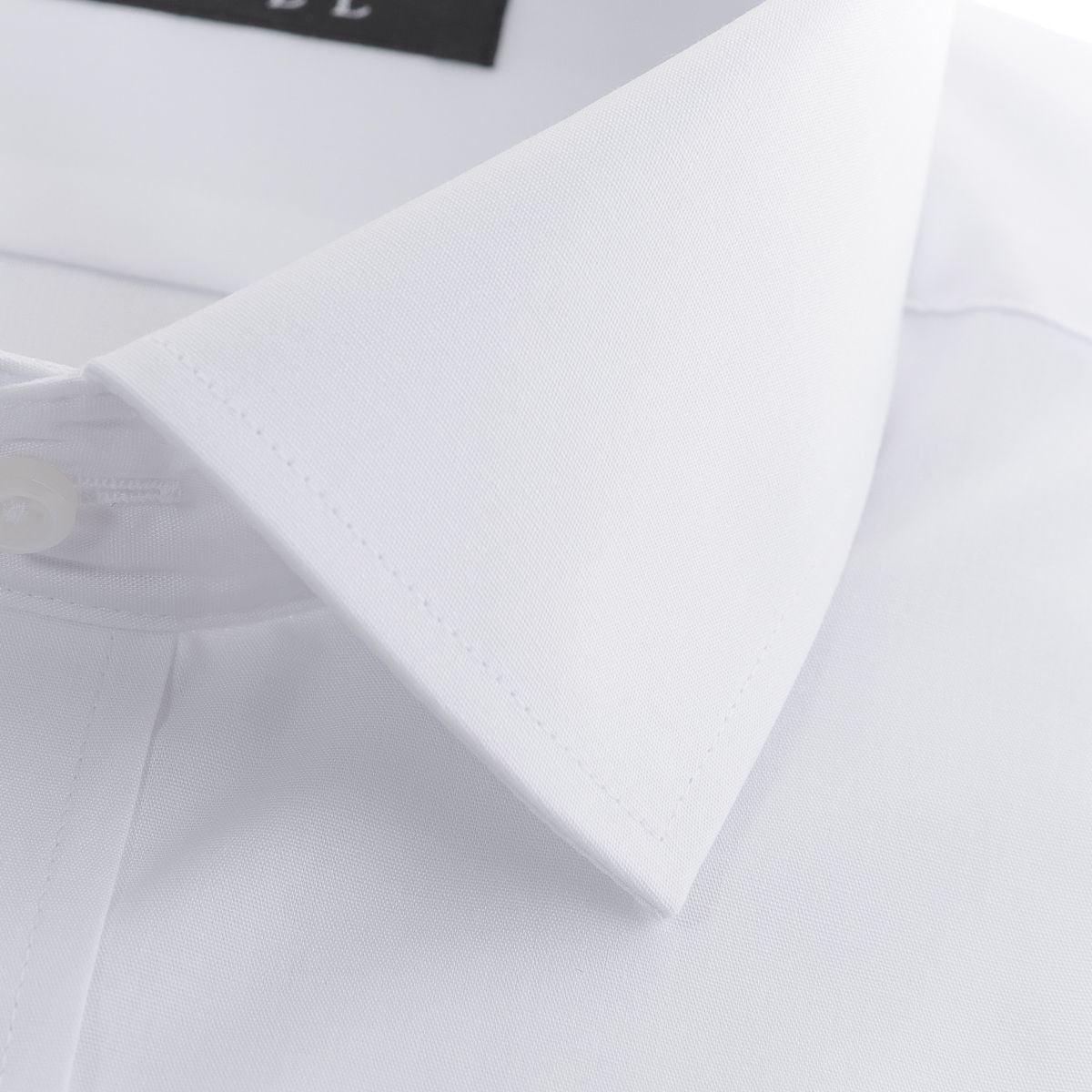 【セミワイド】<br>99.9%ウイルスカット<br>白ワイシャツ 形態安定 長袖